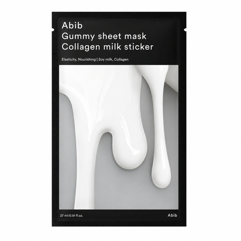 Abib Gum Sheet Mask Collagen Milk Sticker 1 Blatt
