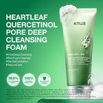 Anua Heartleaf Quercetinol Pore Deep Cleansing Foam 150ml